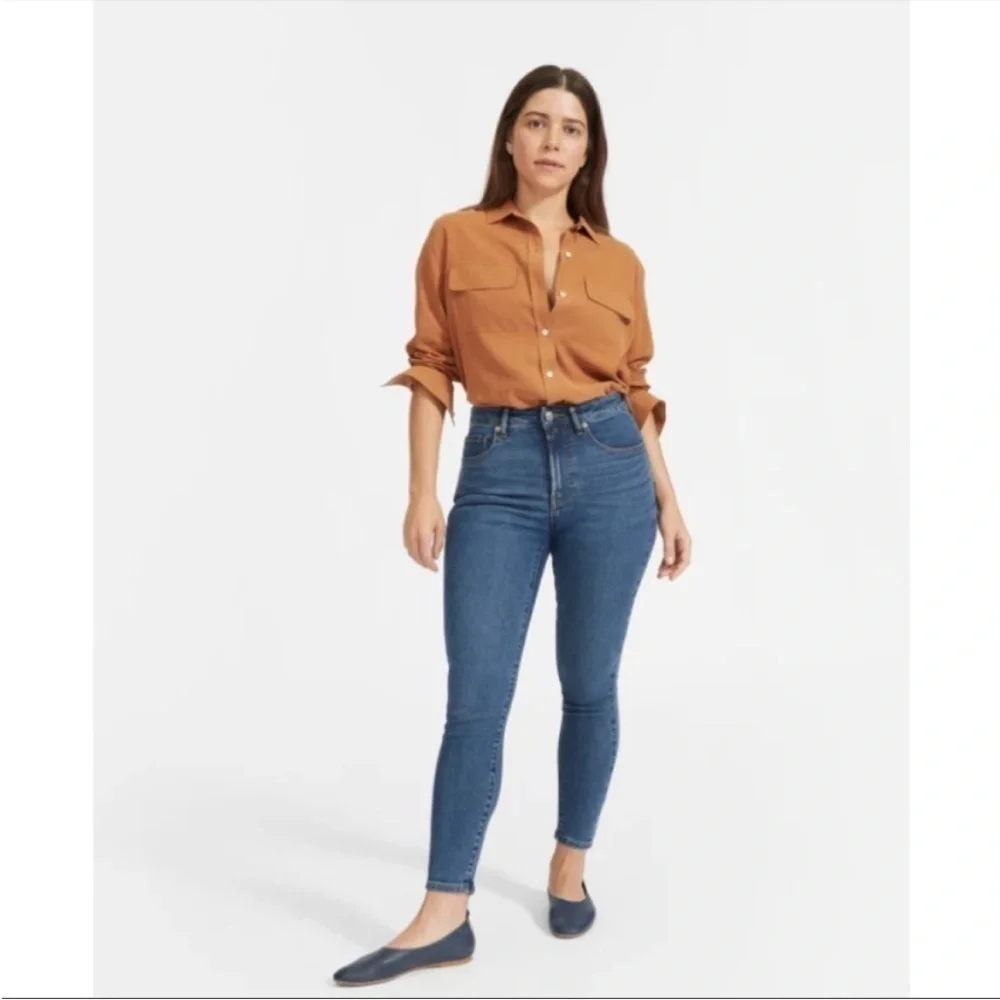 Everlane The Curvy High Rise Skinny Jeans 25 Crop